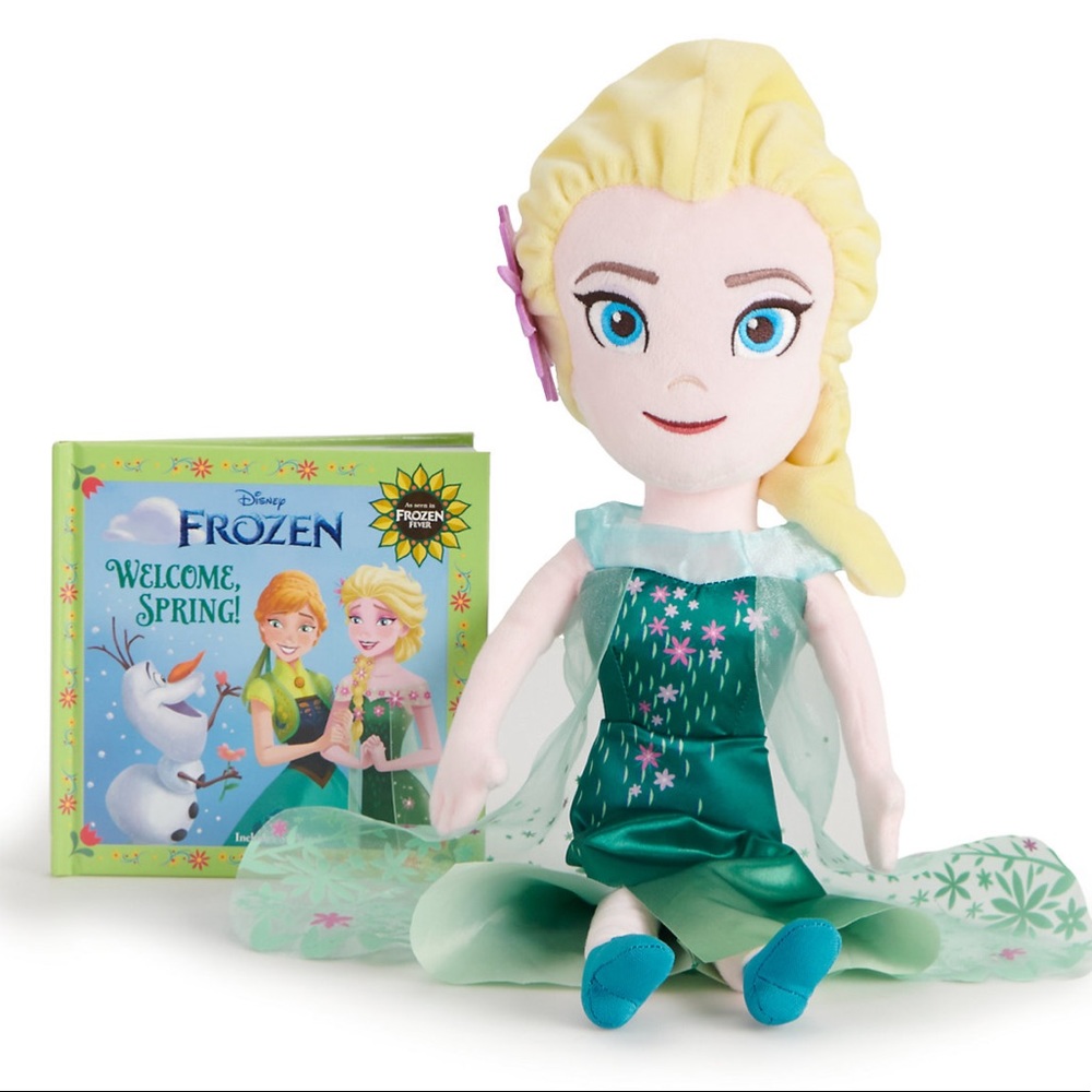 Disney Frozen Welcome Spring Book and Elsa Bundle